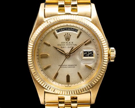 yellow gold rolex oyster perpetual day date blue face|rolex oyster perpetual date gold.